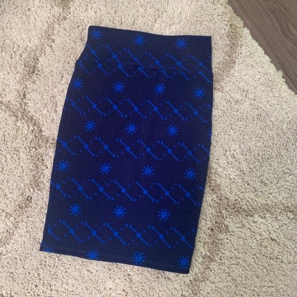 5/$20 💥 soft blue bodycon stretch  cassie pencil skirt EUC - Picture 1 of 3